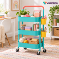valerinna 3-Tier Utility Cart with Side Cups — Product image 1