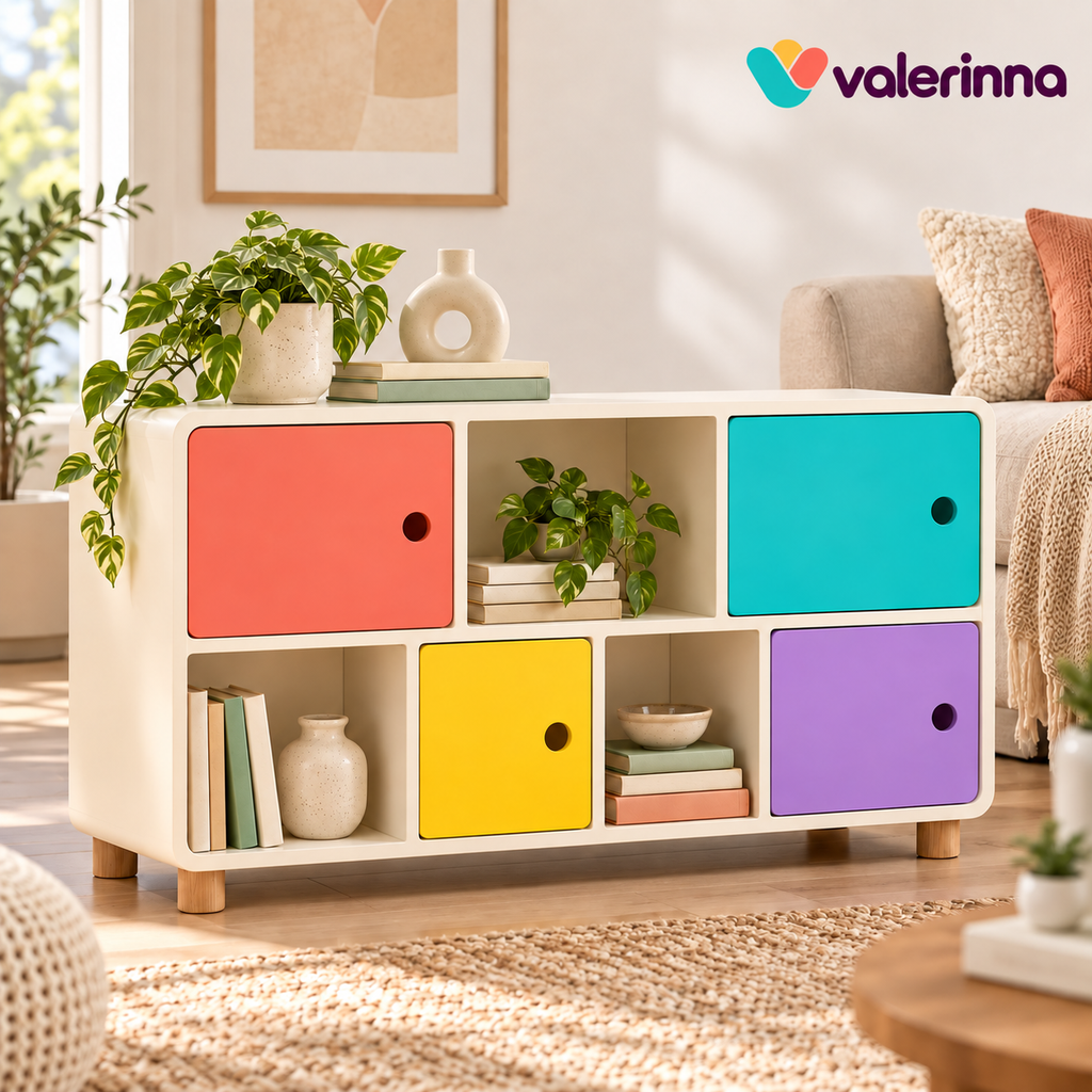 valerinna Colorblock Cubby Storage Cabinet — Product image 1