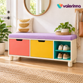 valerinna Colorblock Shoe Storage Bench — Product image 1