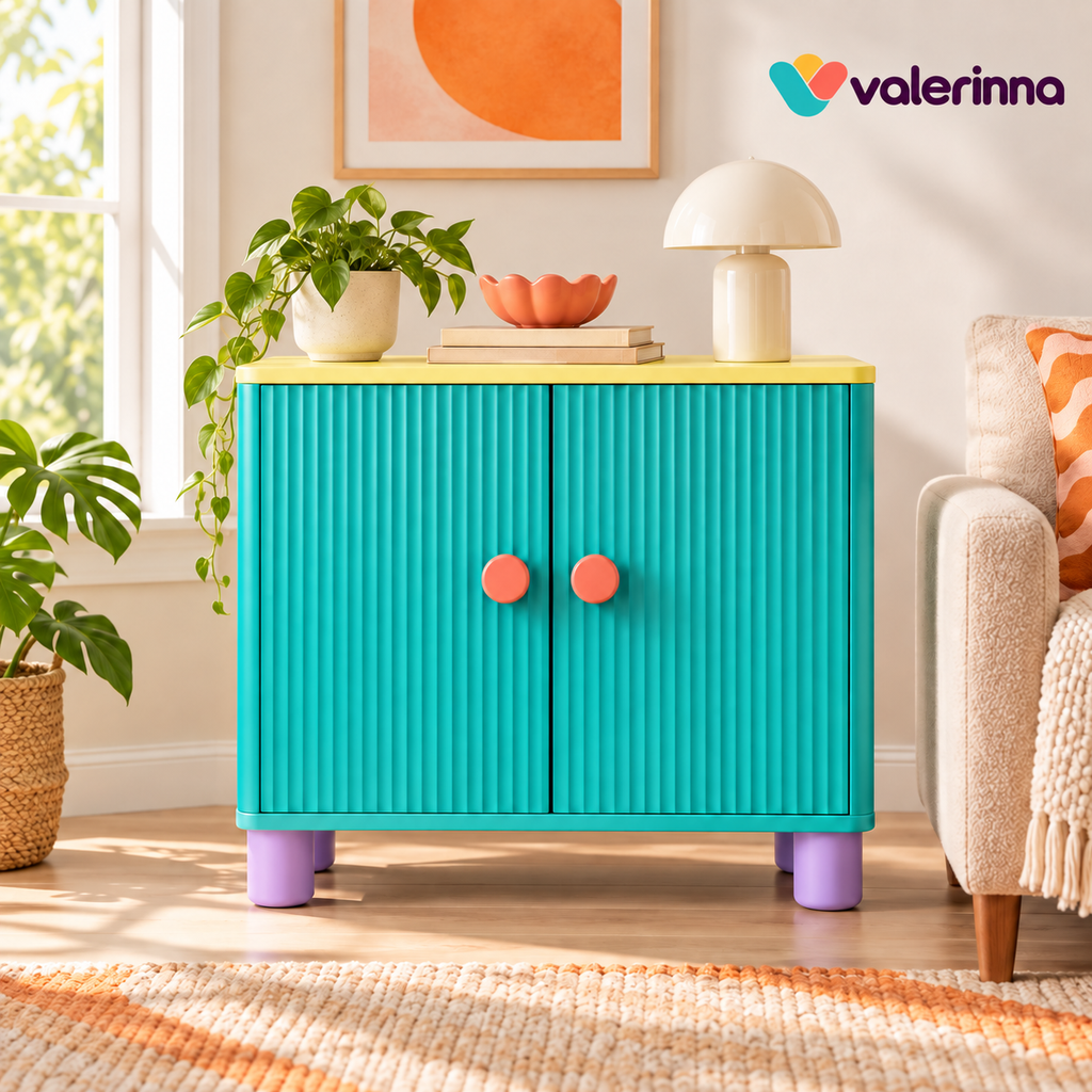 valerinna Fluted Two-Door Accent Cabinet — Product image 1