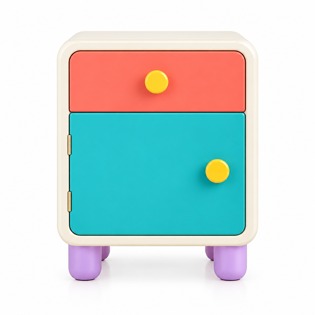 valerinna Colorblock Drawer & Door Nightstand — Product image 4