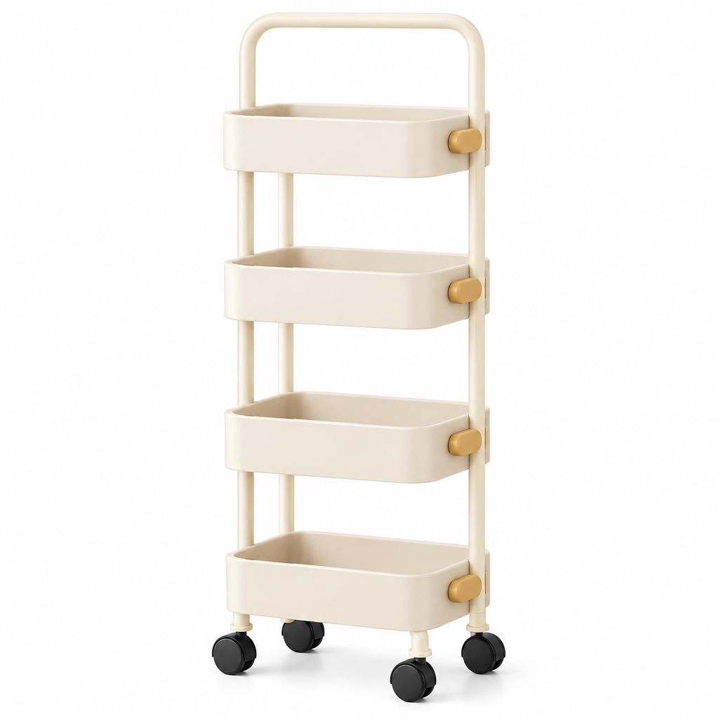 valerinna Slim 4-Tier Bathroom Storage Cart — Product image 5