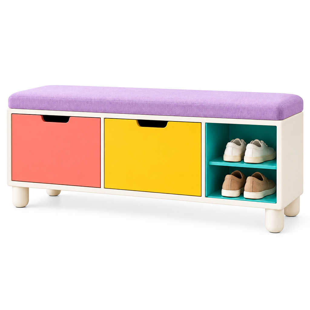 valerinna Colorblock Shoe Storage Bench — Product image 4