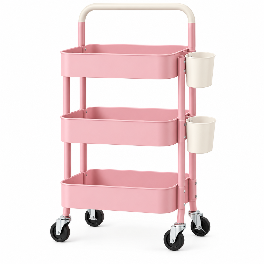 valerinna 3-Tier Utility Cart with Side Cups — Product image 4