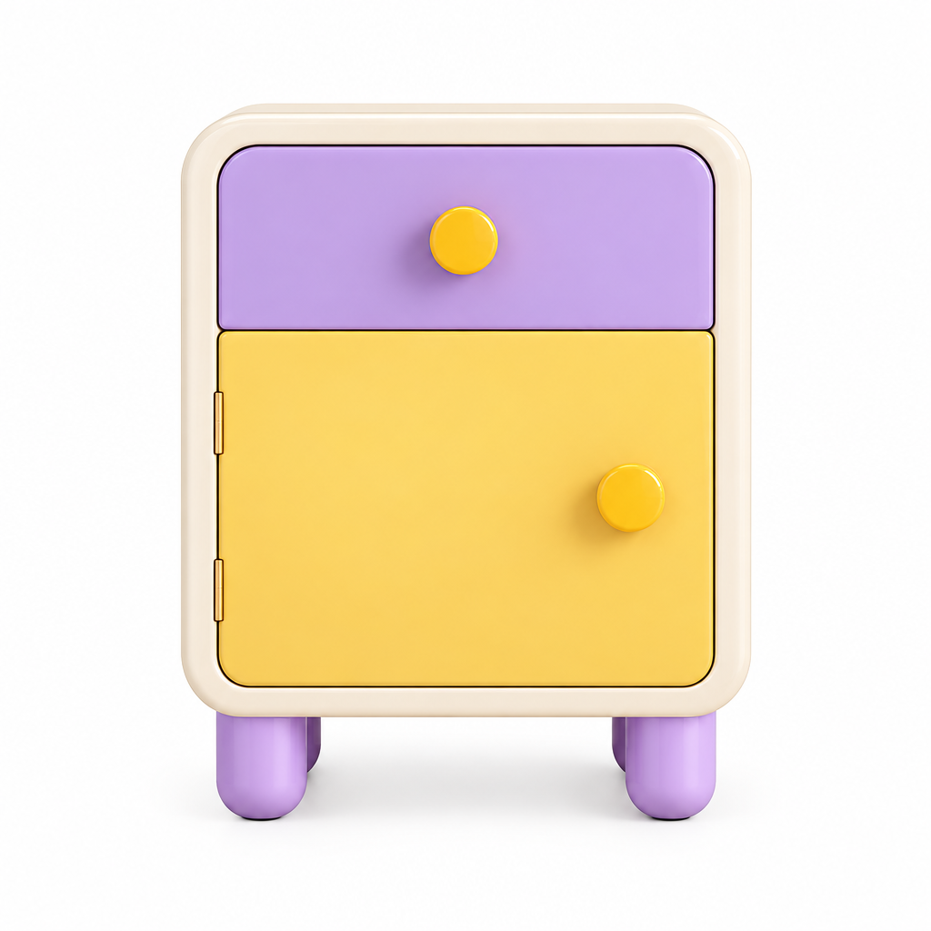valerinna Colorblock Drawer & Door Nightstand — Product image 5
