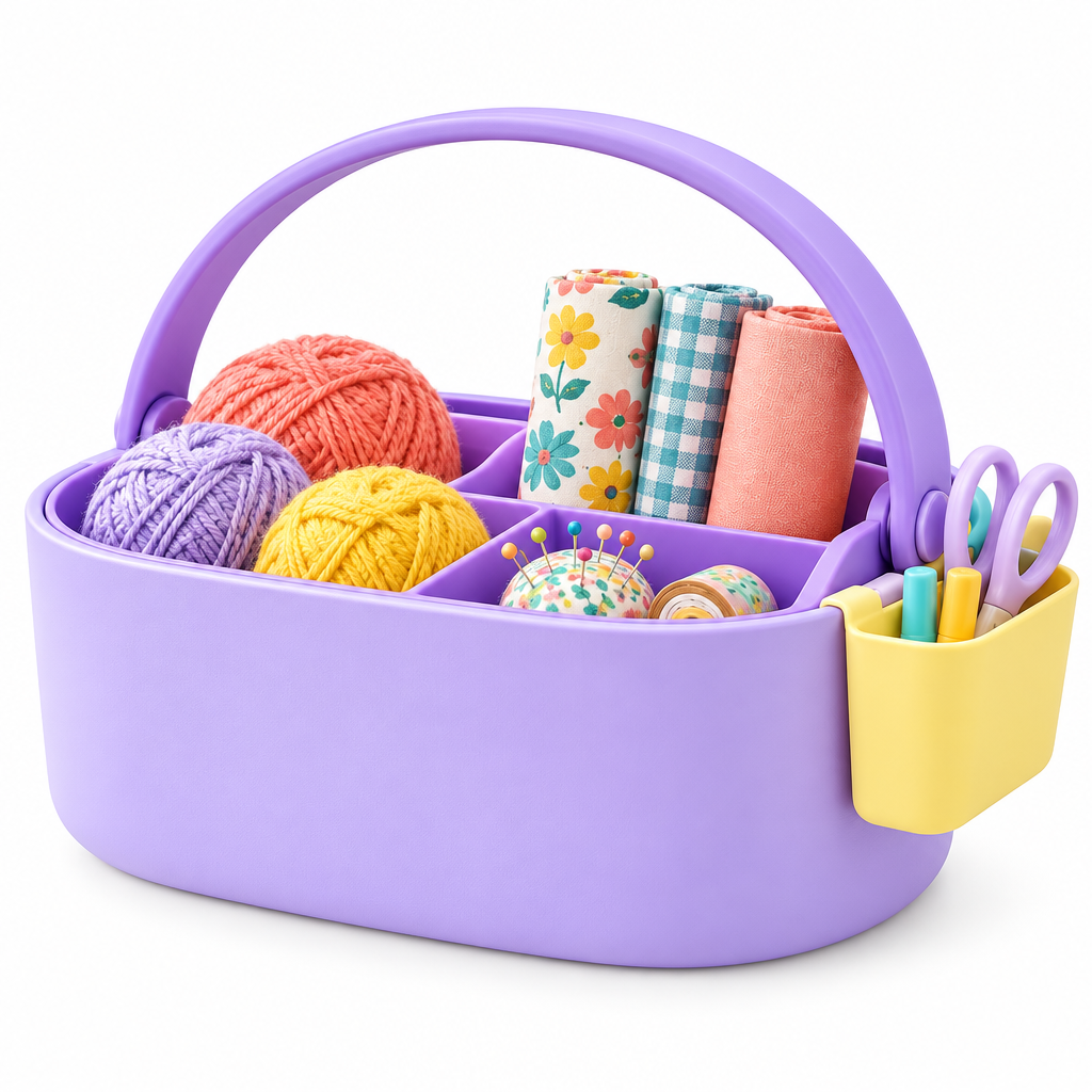valerinna Colorful Divided Storage Caddy with Carry Handle — Product image 5