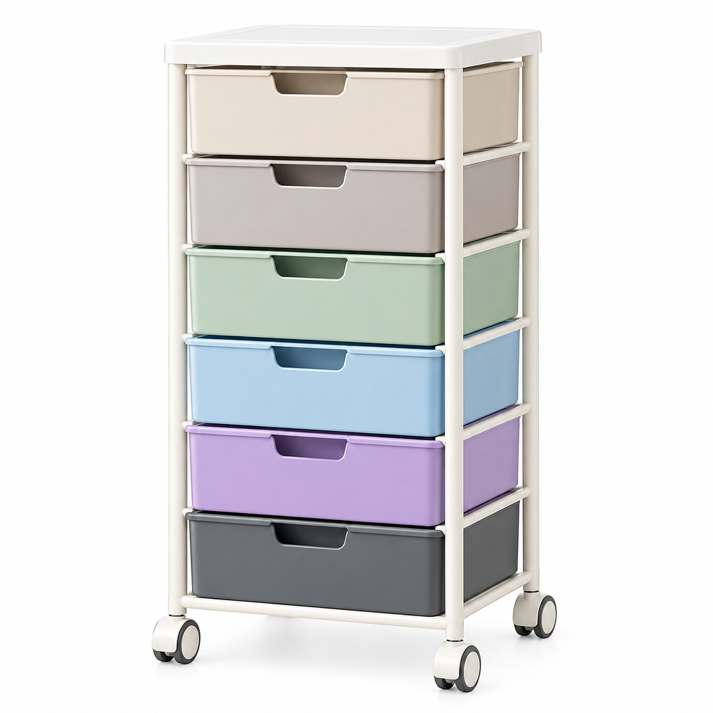 valerinna Colorblock 6-Drawer Organizer Cart — Product image 5